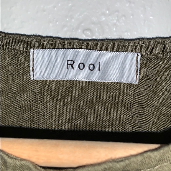 Rool Green Wrap Tie Front Sheath Dress - Picture 5 of 5